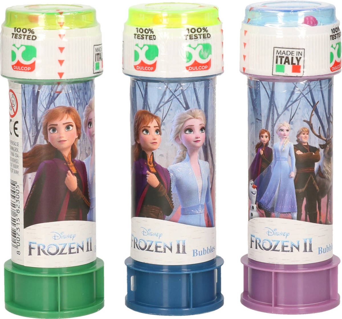 3x Disney Frozen 2 Bellenblaas Flesjes Met Bal Spelletje In Dop 60 Ml Voor Kinderen - Bellenblaas