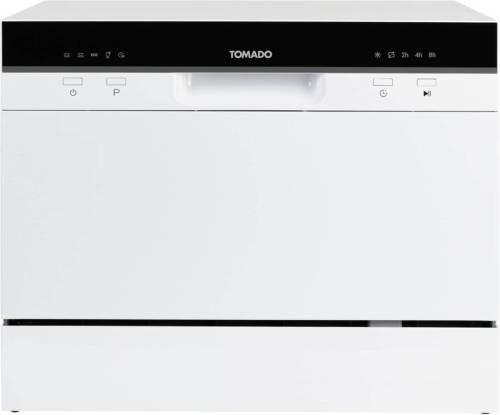 Tomado Tdw5501w - Mini Vaatwasser - Vrijstaand - 6 Couverts - 5 Programma's - Wit