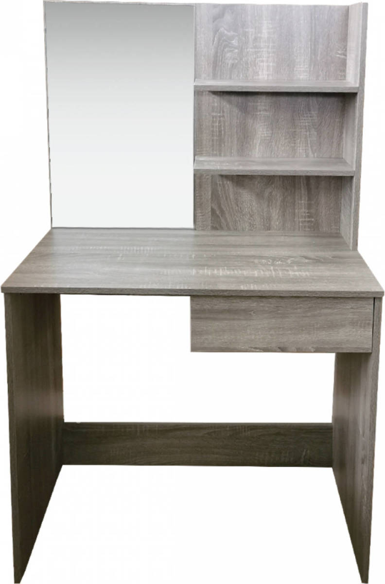 VDD Kaptafel Make-up Visagie Opmaaktafel - Toilettafel - Met Spiegel - Bruin