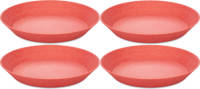 Koziol Diepe Borden Connect Roze ø 24 Cm - 4 Stuks