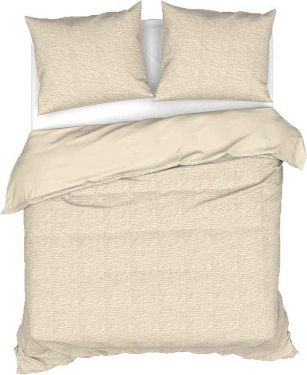 Heckett & Lane Dekbedovertrek Scarlett - Desert Zand - 1-persoons 140x200/220 Cm
