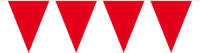 Shoppartners Vlaggenlijn Effen - 10 Meter - Rood