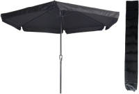Outdoor Living Parasol Gemini Zwart Ø300 Cm Met Handig Opdraaisysteem En Inclusief Opberghoes