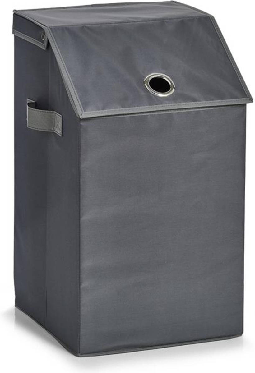 Shoppartners Zeller - Laundry Hamper, Polyester, Anthrazite