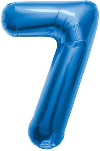 Toysavers Cijfer 7 Blauw Helium 86cm