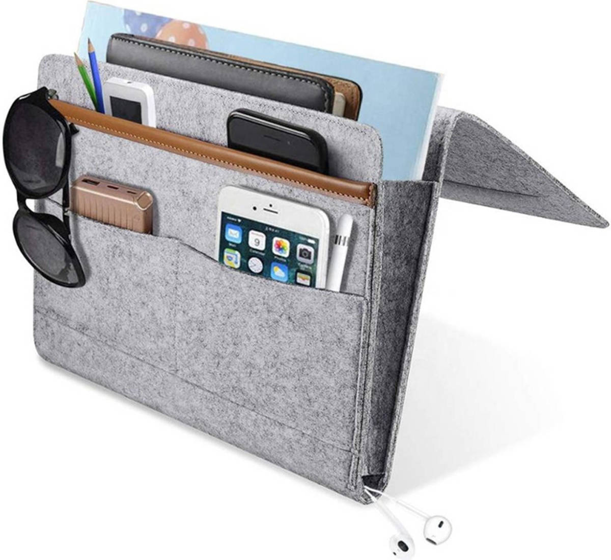 FLOKOO Bedside Pocket Licht Grijs