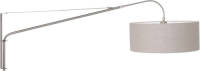 Steinhauer Wandlamp Elegant Classy 9329 Staal Kap Grijs Linnen Grof