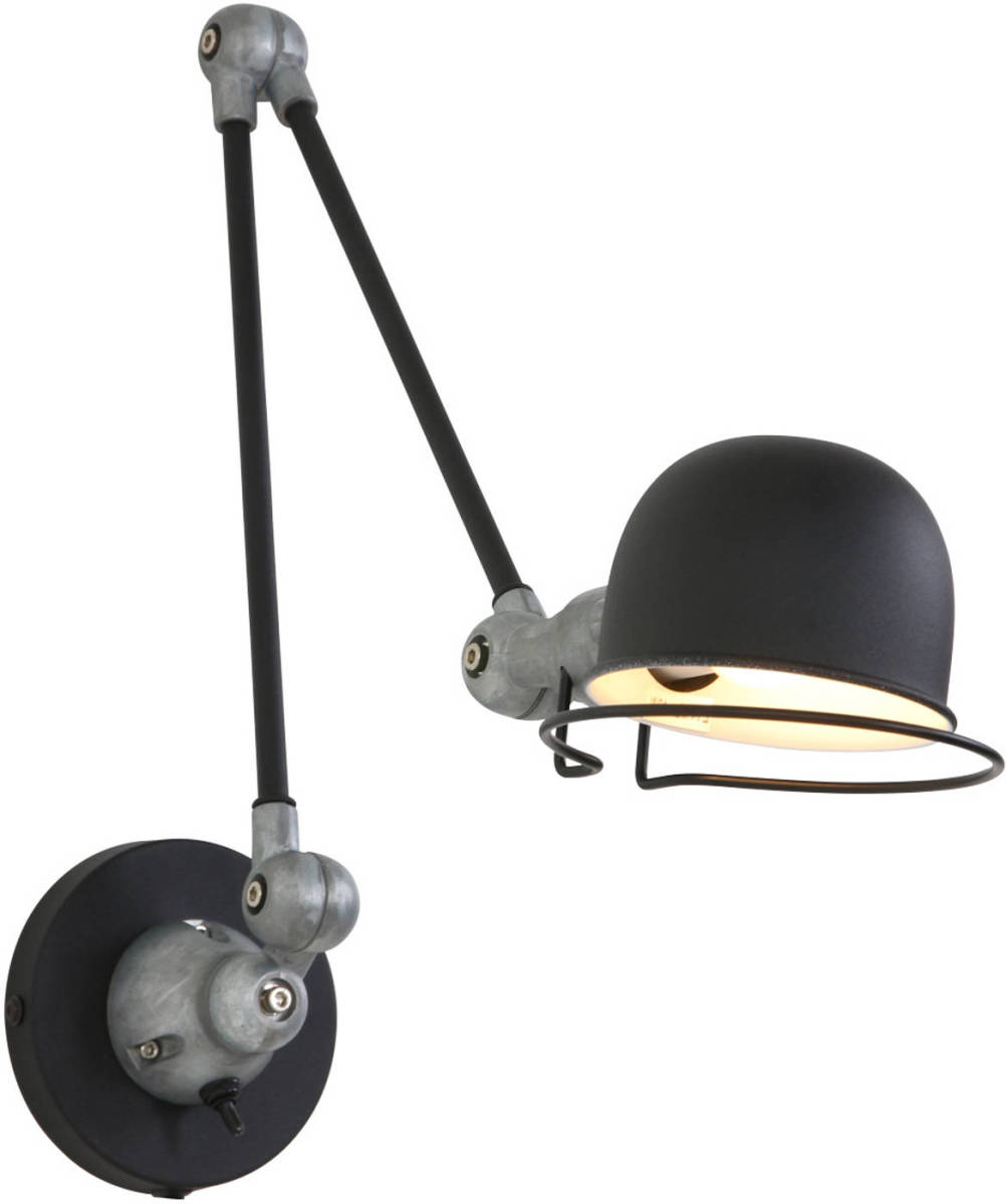 Steinhauer Wandlamp Mexlite Davin 7656zw Zwart