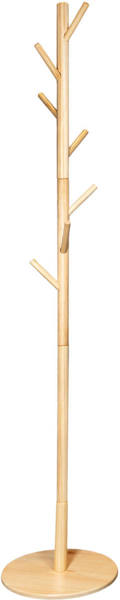 QUVIO Staande Kapstok Hout - Licht Bruin