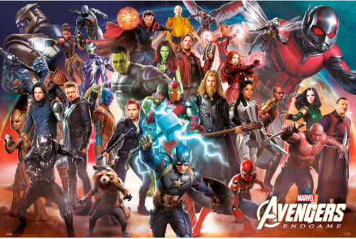 Yourdecoration Grupo Erik Marvel Avengers Endgame Line Up Poster 91,5x61cm