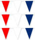 Bellatio Decorations 3x Nieuw Zeeland Stoffen Vlaggenlijnen/slingers 10 Meter Katoen - Vlaggenlijnen