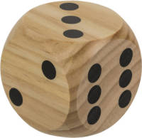 Out of the Blue 2x Houten Dobbelstenen 6 X 6 Cm - Dobbelspellen