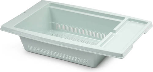 Forte Plastics Keuken Gootsteen/aanrecht Vergiet/afdruiprek Kunststof 43 X 27 X 10 Cm Mintgroen - Afdruiprekken