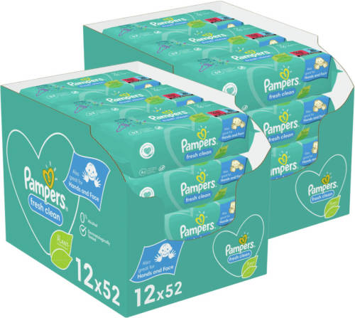 Pampers - Fresh Clean - Billendoekjes - 1248 Doekjes - 24 X 52