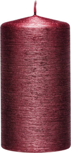 Shoppartners 1x Kaarsen Robijn Rood 7 X 13 Cm 25 Branduren Sfeerkaarsen - Stompkaarsen