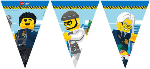 Procos Vlaggenlijn Lego City Junior 2,3 Meter Papier