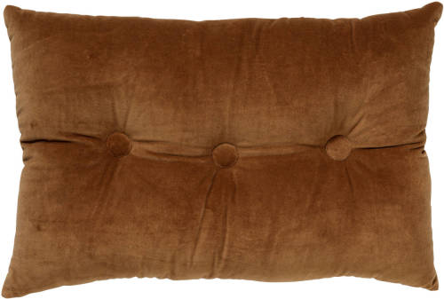 Dutch Decor Valerie - Sierkussen Velvet Tobacco Brown 40x60 Cm - Bruin - Bruin