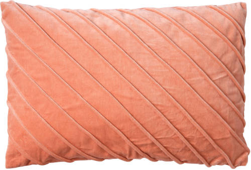 Dutch Decor Paco - Sierkussen Velvet 40x60 Cm Muted Clay - Roze - Roze