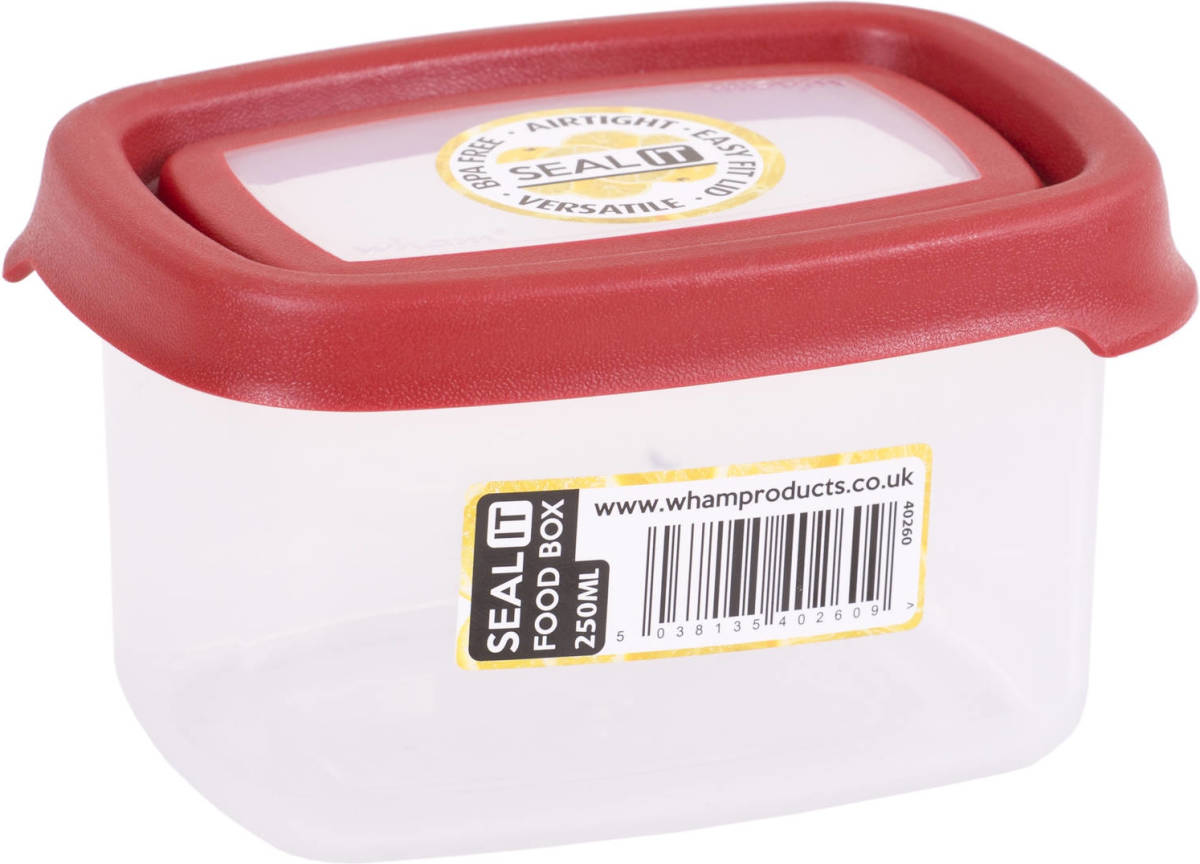 Vepa Bins Wham Vershoudbak Seal It 250 Ml Polypropyleen Rood
