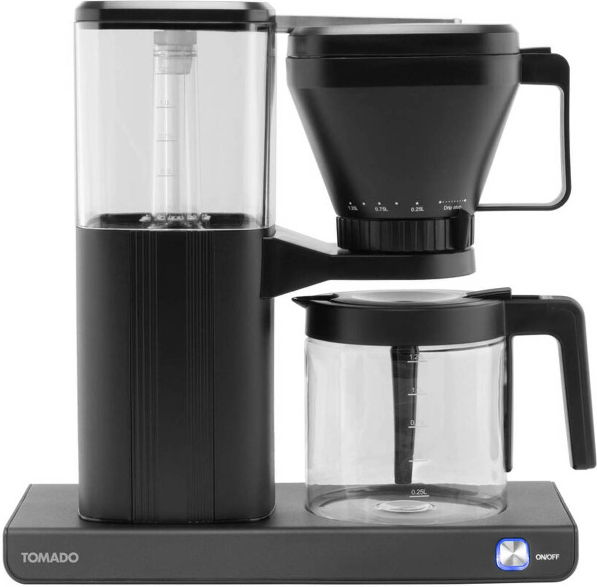 Tomado Tcm1301b - Koffiezetapparaat - 1.25 L Inhoud - Filterkoffie - Zwart