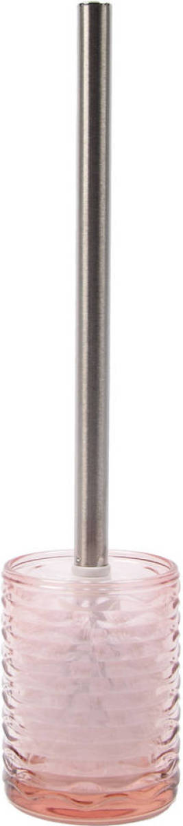 Discountershop Toiletborstel Wc-borstel Met Houder Toiletborstelhouders Voor Toilet - Schoonmaakartikelen Rvs Rvs Kristal 8x8x37