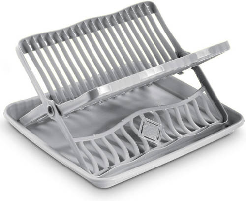 Hega Hogar Antraciet Grijs Afdruiprek 2-laags Met Lekbak 39 X 35 X 18 Cm - Afdruiprekken