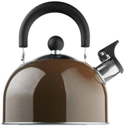 EDENBERG Fluitketel 1.5 Liter - Rvs - Bruin - Eb-1343