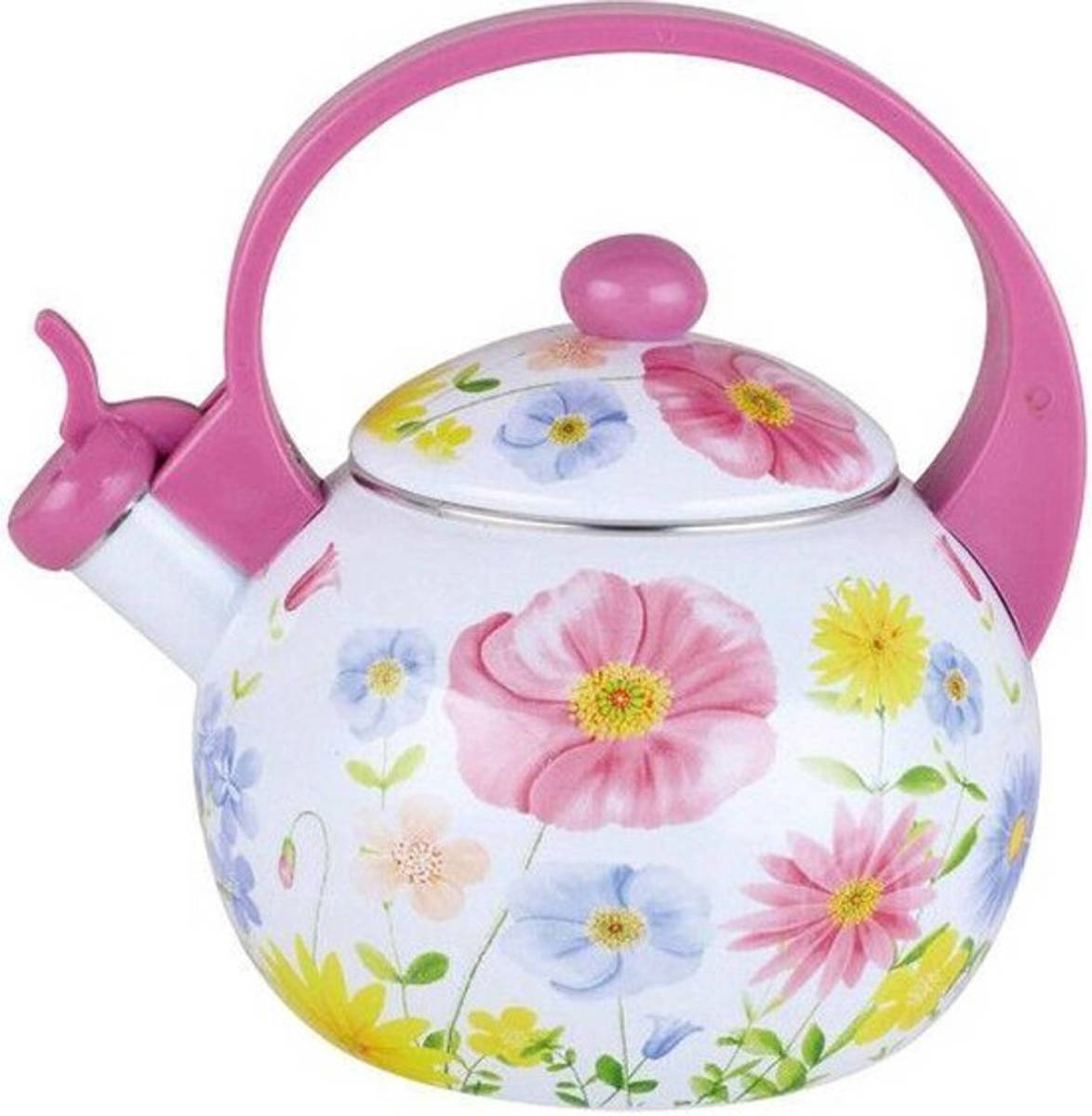 KINGHOFF 3700 Fluitketel - Emaille Lilla- 2 Liter
