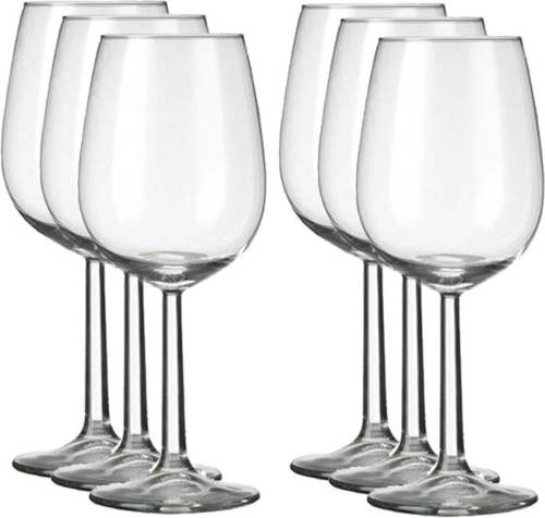 Royal Leerdam 6x Luxe Witte Wijn Glazen 350 Ml Bouquet - Wijnglazen