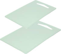 Forte Plastics Kunststof Snijplanken Set Van 2x Stuks Mintgroen 27 X 16 En 36 X 24 Cm - Snijplanken