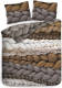 Lion Beddenshop Heckett & Lane Daley Dekbedovertrek - Lits-jumeaux (260x200/220 Cm + 2 Slopen) - Pu - Natural Taupe