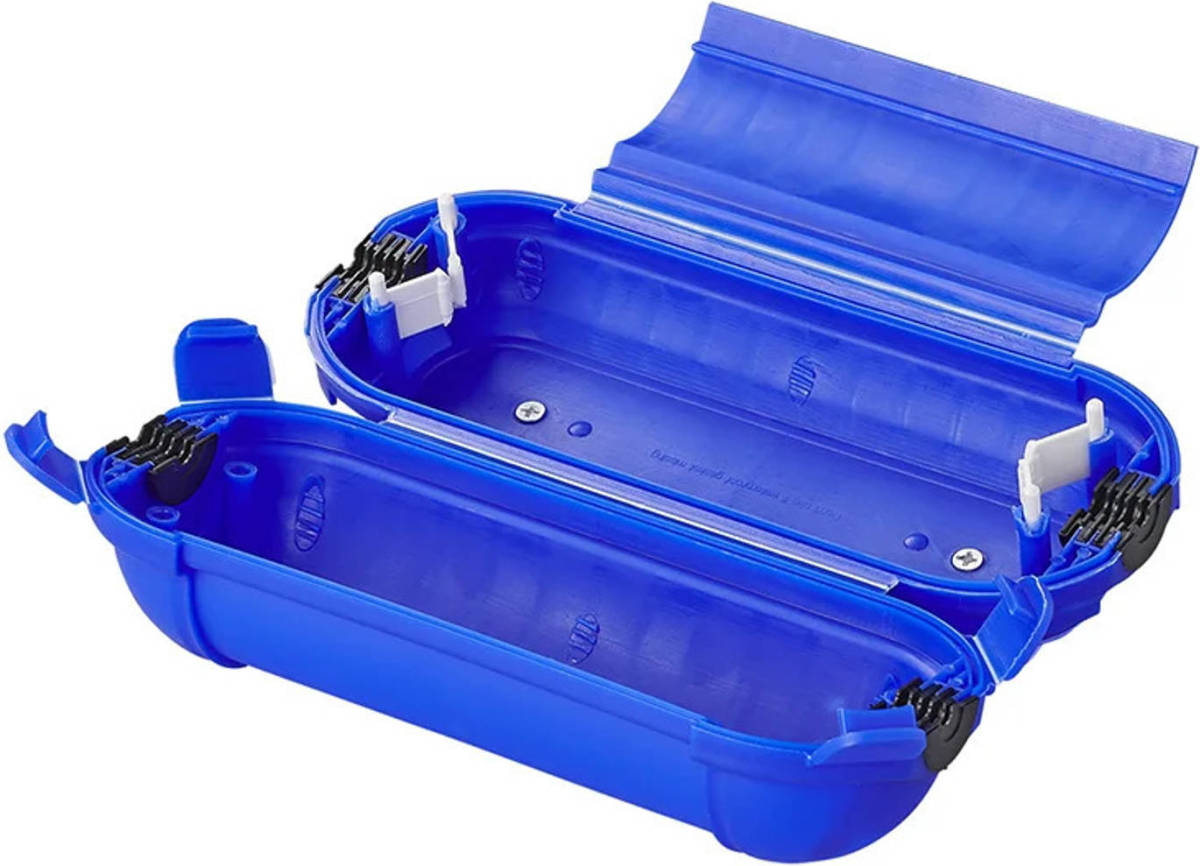 Pro Plus Stekkersafe / Veiligheidsbox / Bescherming Stekkerverbindingen Ip44 Kunststof Blauw 21 X 8 X 8,5 Cm - Stekkersafe