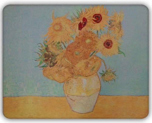 Benza Dunne Fleecedeken - Plaid - Kunst - 150 X 120 Cm - De Zonnebloemen Van Vincent Van Gogh