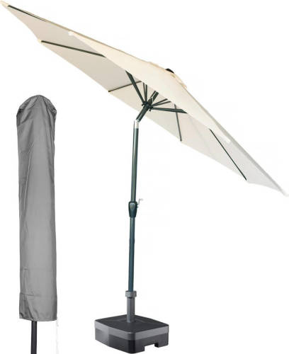 Kopu ® Ronde Stokparasol 300 Cm Calma Met Hoes - Naturel