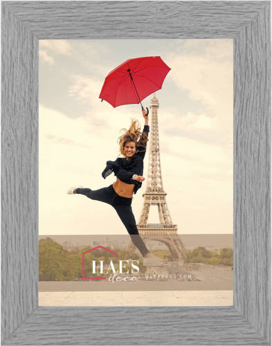 HAES deco - Houten Fotolijst Paris Vintage Grijs 15x20 -Sp001152