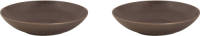 Mammoet Bord Diep Spirit 21.5 Cm Grijs Stoneware 2 Stuk(s)