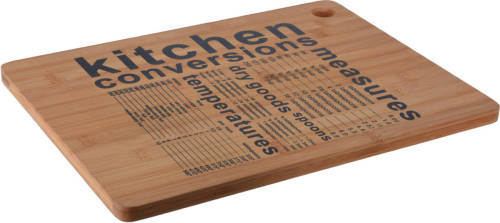 Rechthoekige Bamboe Houten Snijplank Met Print 40 X 30 Cm - Snijplanken