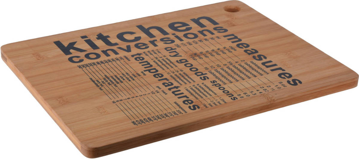 Rechthoekige Bamboe Houten Snijplank Met Print 40 X 30 Cm - Snijplanken