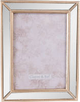 Clayre & Eef Fotolijst 13*18 Cm Goudkleurig Kunststof Fotokader Wissellijst Foto Frame Goudkleurig Fotokader