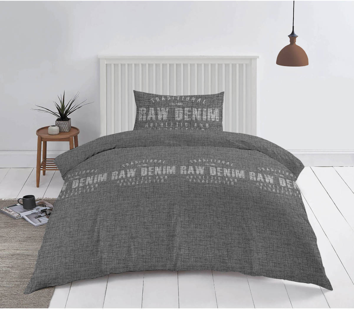 Nightrest Cotton Rich Collection - Dekbedovertrek - Raw Denim - Grijs