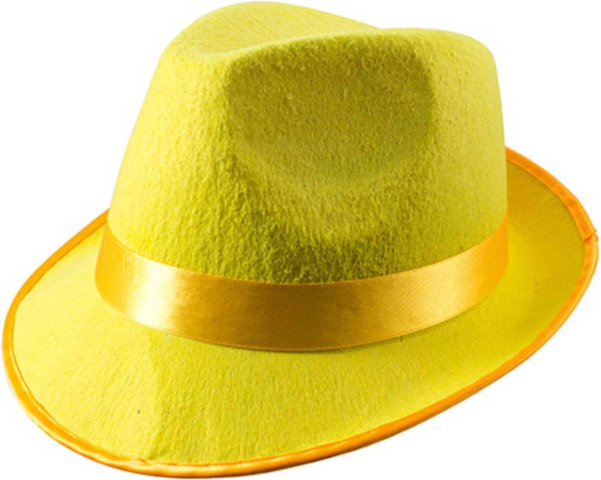 Shoppartners Trilby Hoed - Neon Geel