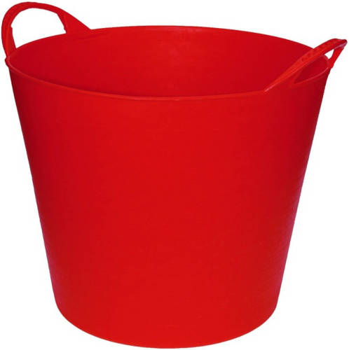 Shoppartners Flexibele Emmer/wasmand Rood - 20 Liter - Opbergmanden