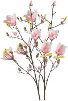 Shoppartners 2x Roze Kunst Magnolia Tak 105 Cm - Kunstbloemen