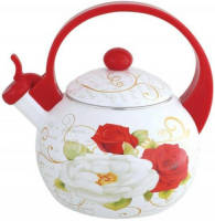 KINGHOFF 3700 Fluitketel - Emaille Rood 2 - 2 Liter