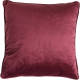 Dutch Decor Finn - Sierkussen Velvet Red Plum 45x45 Cm - Roze - Rood