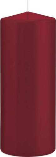 Shoppartners 1x Kaarsen Bordeauxrood 8 X 20 Cm 119 Branduren Sfeerkaarsen - Stompkaarsen