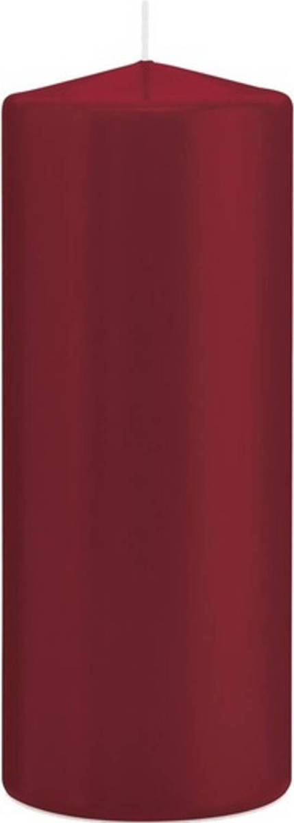 Shoppartners 1x Kaarsen Bordeauxrood 8 X 20 Cm 119 Branduren Sfeerkaarsen - Stompkaarsen