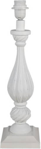 Clayre & Eef Witte Lampenvoet Ø 14*43 Cm E27/max 1*40w 6lmp746