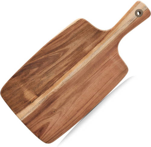 Shoppartners 1x Rechthoekige Acacia Houten Snij/serveerplanken 42 Cm - Snijplanken