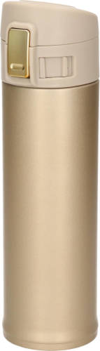 Shoppartners Rvs Thermofles / Isoleerfles Voor Onderweg Goud 450 Ml - Thermosflessen
